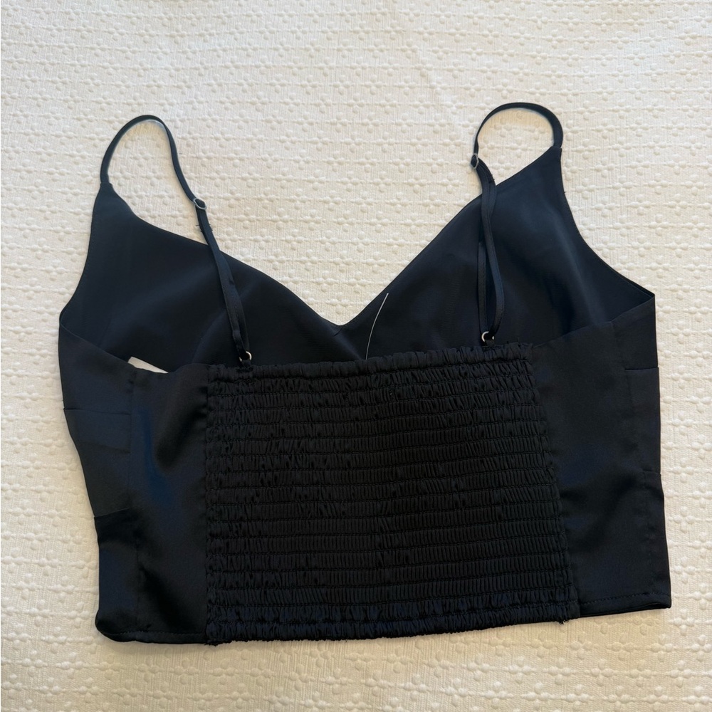 Abercrombie & Fitch Satin Crop Top - Picture 4 of 7